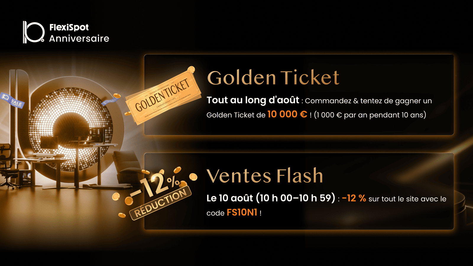 Golden Ticket FlexiSpot